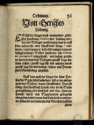 Von Gerichts Ladung