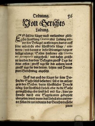 Von Gerichts Ladung