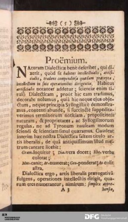 Proemium.