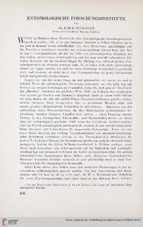 Entomologische Forschungsinstitute