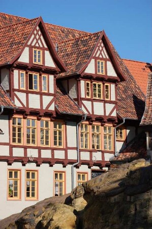 Sanierte Fachwerkhäuser am Schlossberg