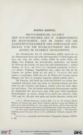 Achtes Kapitel