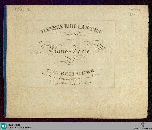 Danses brillantes (Douze Valses) pour le Piano-Forte : Oeuv. 26