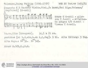 Konzert d-moll