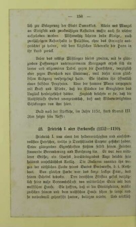 48. Friedrich I. oder Barbarossa (1152 - 1190)