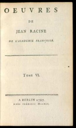 T. 6: [Oeuvres Diverses, En Vers Et En Prose]
