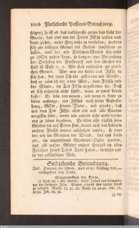 Sechzehende Passions-Betrachtung.
