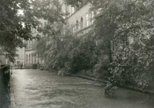 Leipzig-Hochwasser, Elstermühlgraben, 12.7.54, 11:40 Uhr