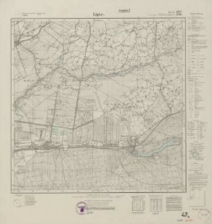 3259 (alte Nr.: 1706) Lipke, Meßtischblatt (4cm - Karte)