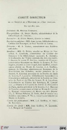 Comité Directeur