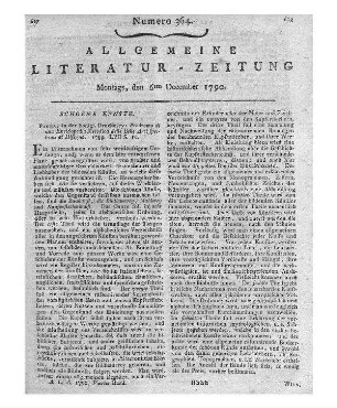 [Zani, P.]: Prodromo di una enciclopedia metodica delle belle arti spettante al disegno. Parma: Stamperia Reale 1789