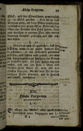 XIII. Pilulæ Purgantes.