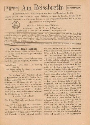 Nr. 11. November 1917.