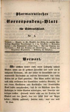 Pharmaceutisches Correspondenz-Blatt für Süddeutschland : hrsg. unter Mitw. sämmtl. Apotheker-Gremien Bayerns. 6. 1846