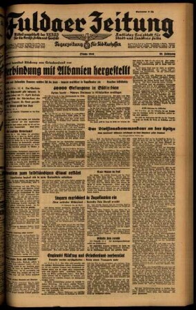 Ausgabe vom Sonntag, den 13. April 1941.