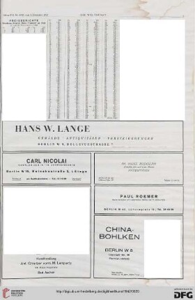 Nr. 49/50 (6. Dez. 1942), S. 5: Preisberichte