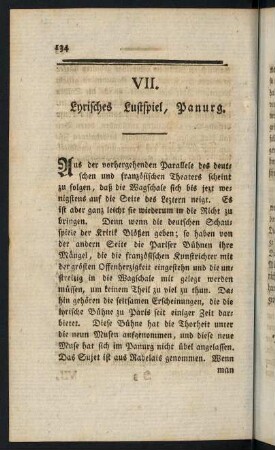 134-140, VII. Lyrisches Lustspiel, Panurg.