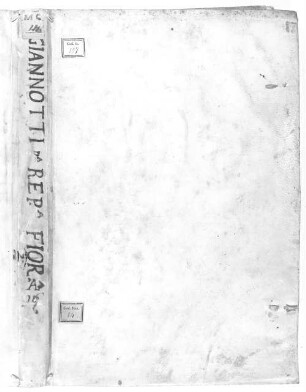 Donato Gianotti della republica Fiorentina libri IV - BSB Cod.ital. 157