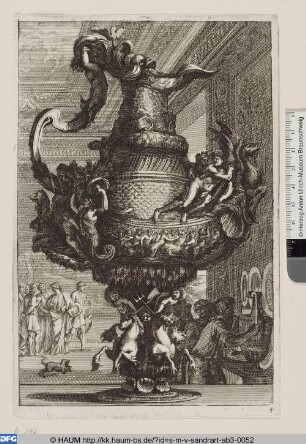 Große Vase in Form eines Bootes