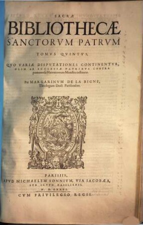 Sacra bibliotheca sanctorum Patrum, 5