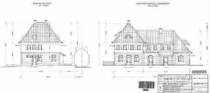 Eutingen (Baden): Nordwest - Nordostansicht Empfangsgeb.