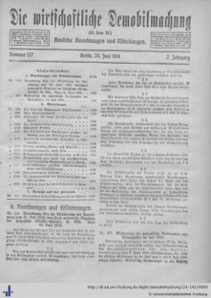 Nr. 137, 24. Juni 1919