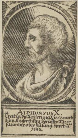Bildnis des Alphonsus X.