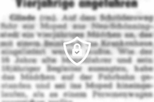 Vierjährige angefahren