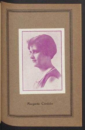 [Fotografía de] Margarita Córdoba