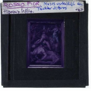 Fiorentino, Moses verteidigt die Töchter Jethros (Florenz Uffizien 00099571)