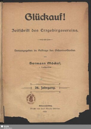 26.1906: Glückauf : Zeitschrift des Erzgebirgsvereins