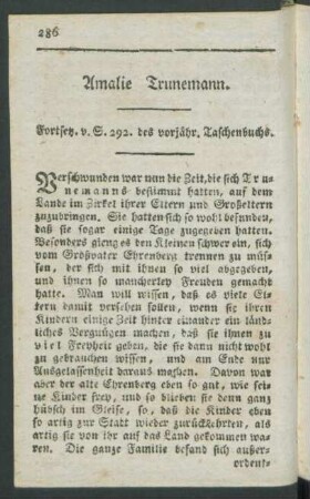 Amalie Trunemann.