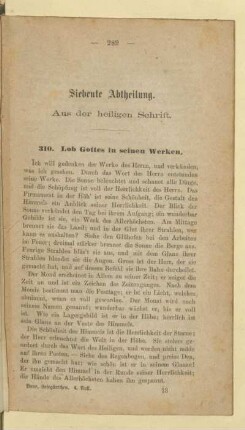 Siebente Abtheilung. Aus der heiligen Schrift
