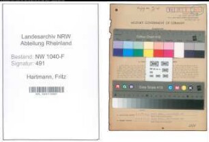 Entnazifizierung Fritz Hartmann , geb. 04.08.1905 (Zollsekretaer)