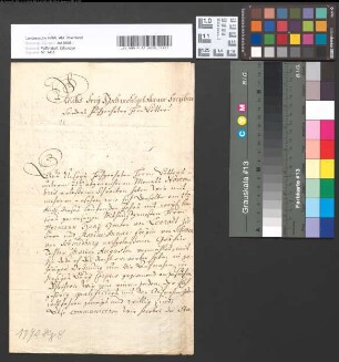 Der Burggraf von Friedberg, Großprior des kaiserlichen St. Joseph-Ordens, gratuliert dem Freiherrn Sigismund von Bongart zur vollzogenen Vermählung und übersendet Statuten und observanzmäßige Requisita der Burgmannschaft.