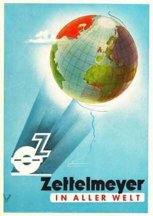 Werbebroschüre der Firma Zettelmeyer zur weltweiten Vermarktung