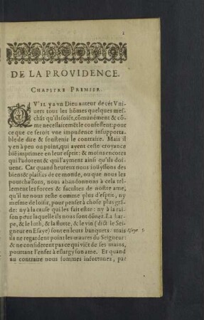De la Providence.