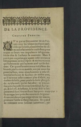De la Providence.