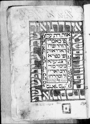 Perush maamare ha-Zohar u-Perush ha-Idrot u-Perush Sifra di-Tseniuta : SUB Hamburg Cod. Levy 94