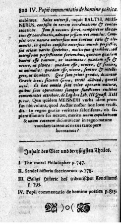 Inhalt des Vier und dreyßigsten Theiles.