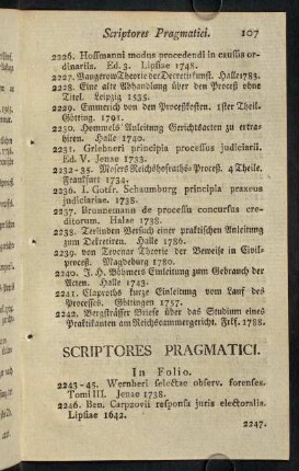 107-117, Scriptores pragmatici.