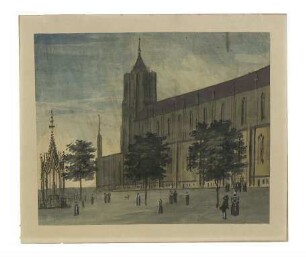 Münster Südseite. Ölberg. um 1800