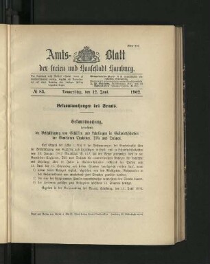 No. 83. 12. Juni. 1902.