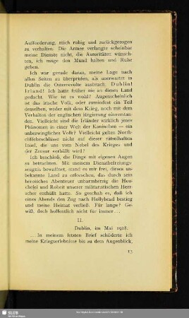 II. Dublin, im Mai 1918