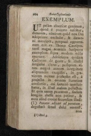 Exemplum. [De quodam juvene suam animam vendente]