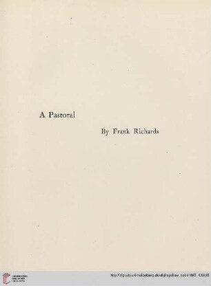 Plate: A pastoral, by Frank Richards