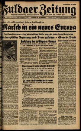Ausgabe vom Dienstag, den 11. Juni 1940.