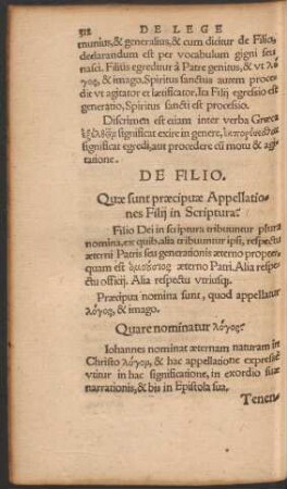 De Filio.