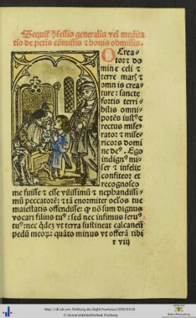Confessio generalis vel meditatio de peccatis commissis et bonis ommissis