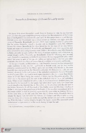 Towards a chronology of Donatello's early works